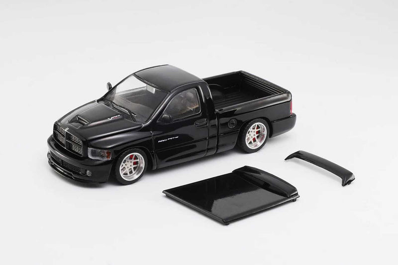 Load image into Gallery viewer, Shoom64 - 2003 RAM SRT-10 LHD (Black) 1/64 Scale Diecast Model Car (SHOOM-103-003)
