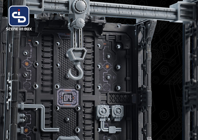 Load image into Gallery viewer, Fresh Retro: Scene in Box - SIB-6004 Crane Depot 1/60 Scale
