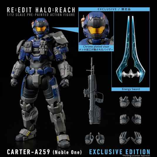 1000Toys - Re:Edit Halo Reach - CARTER-A259 (Noble One) (PX Exclusive) 1/12 Scale Figure