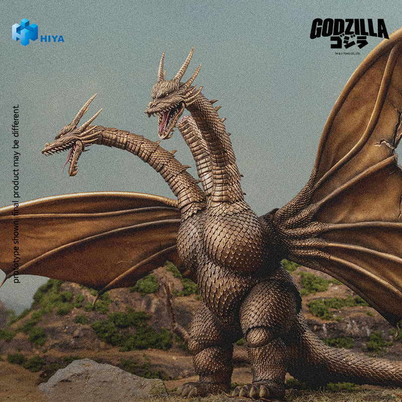 Load image into Gallery viewer, Hiya Toys - Exquisite Basic Series: Godzilla VS King Ghidorah (1991) - King Ghidorah (Battle-Damaged Version)
