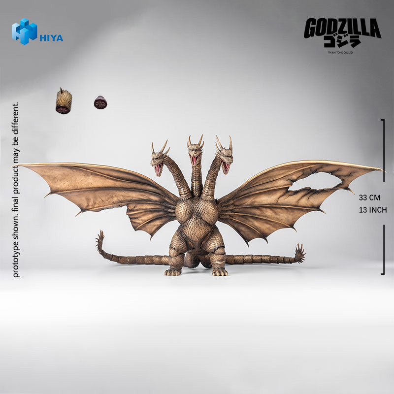 Load image into Gallery viewer, Hiya Toys - Exquisite Basic Series: Godzilla VS King Ghidorah (1991) - King Ghidorah (Battle-Damaged Version)
