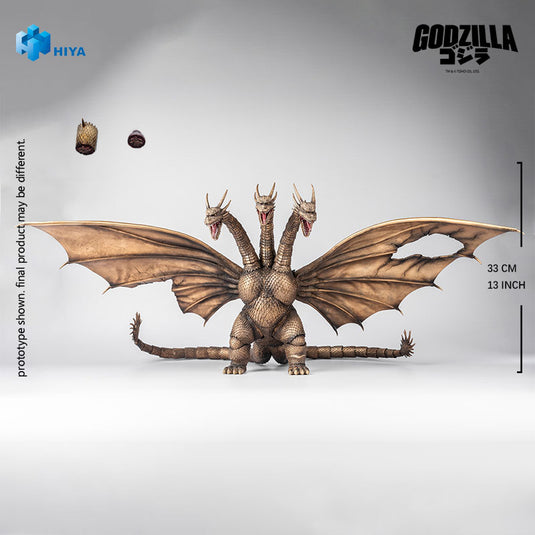 Hiya Toys - Exquisite Basic Series: Godzilla VS King Ghidorah (1991) - King Ghidorah (Battle-Damaged Version)