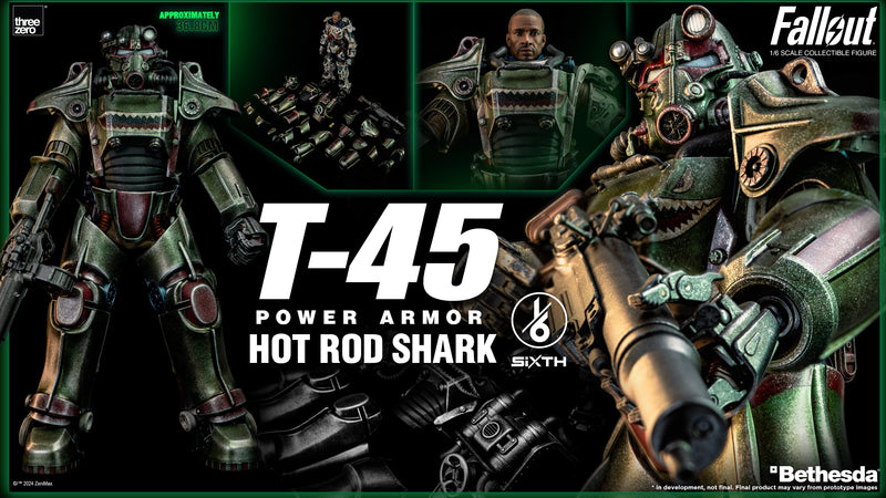 Load image into Gallery viewer, Threezero - Fallout - T-45 Hot Rod Shark Power Armor
