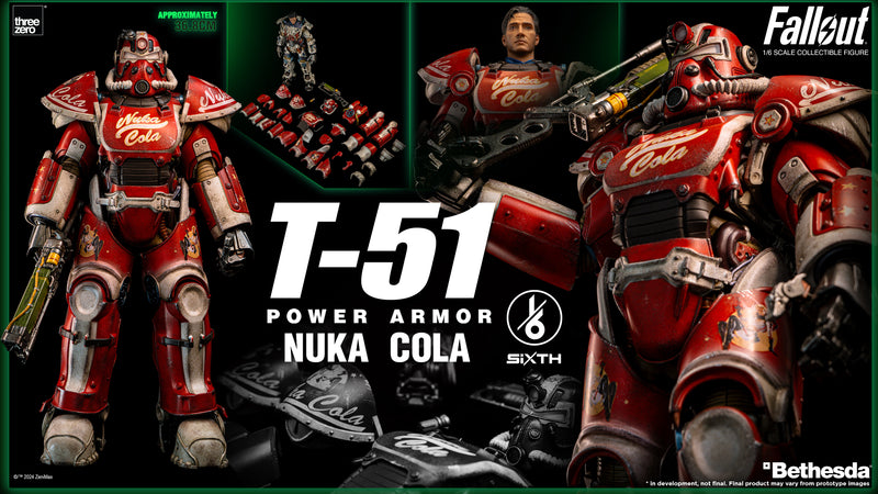 Load image into Gallery viewer, Threezero - Fallout - T-51 Nuka Cola Power Armor
