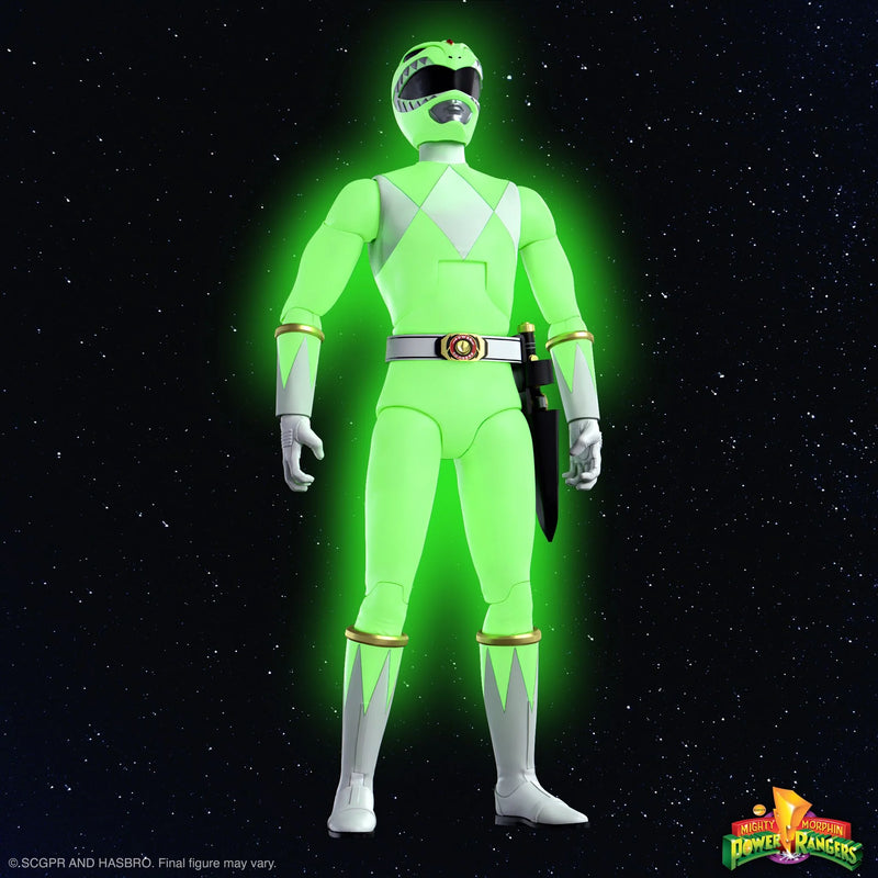Load image into Gallery viewer, Super 7 - Mighty Morphin Power Rangers Ultimates - Green Ranger (Glow)
