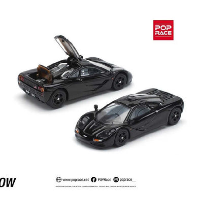 Pop Race - McLaren F1 (Jet Black) 1/64 Scale Diecast Model Car