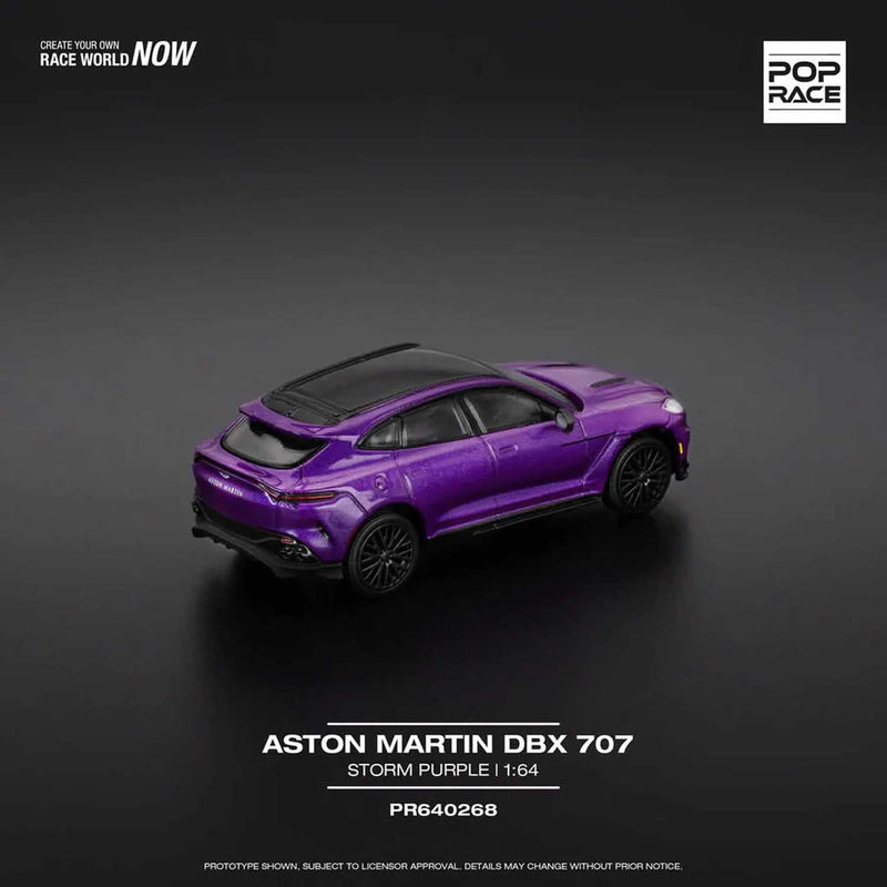 Load image into Gallery viewer, Pop Race - Aston Martin DBX 707 (Storm Purple) 1/64 Scale Diecast Model Car (PR640268)
