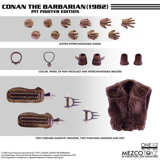 Mezco Toyz - One 12 Conan The Barbarian (1982) - Conan (Pit Fighter Edition)