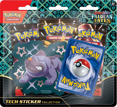 Pokemon TCG - Scarlet & Violet: Paldean Fates - Tech Sticker Collection - Shiny Maschiff