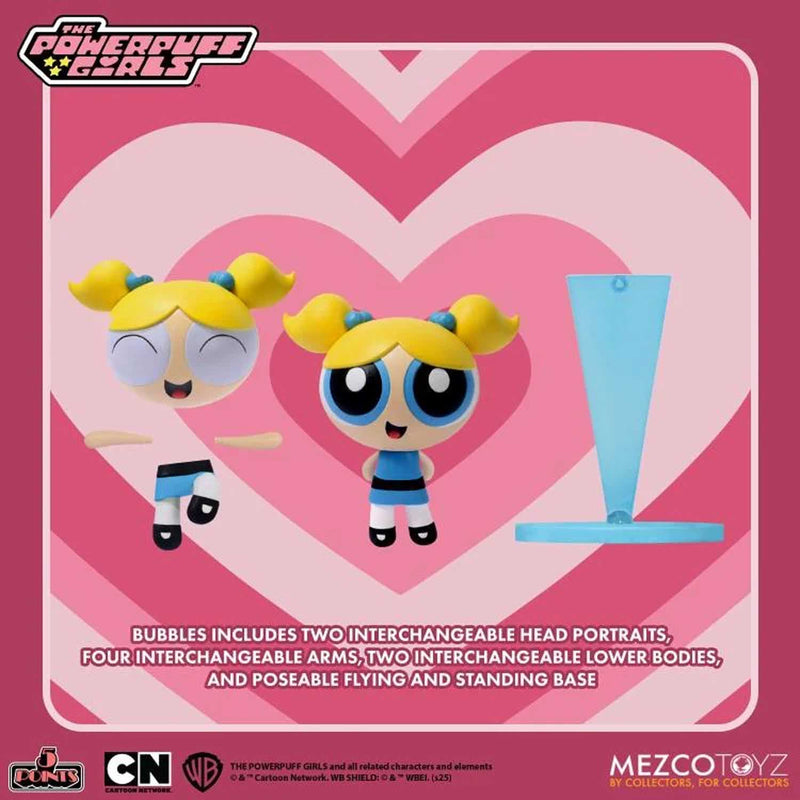 Load image into Gallery viewer, Mezco Toyz - The Powerpuff Girls 5 Points Series Set of 4

