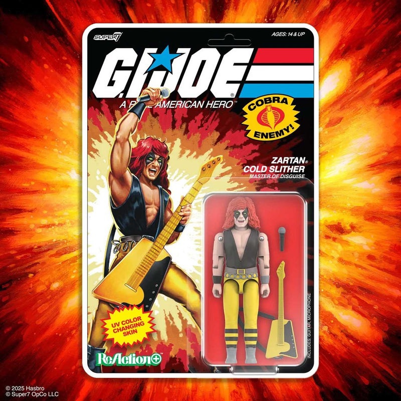 Load image into Gallery viewer, Super 7 - Reaction+ (O-Ring Figure) G.I. Joe - Zartan Cold Slither (Cartoon)
