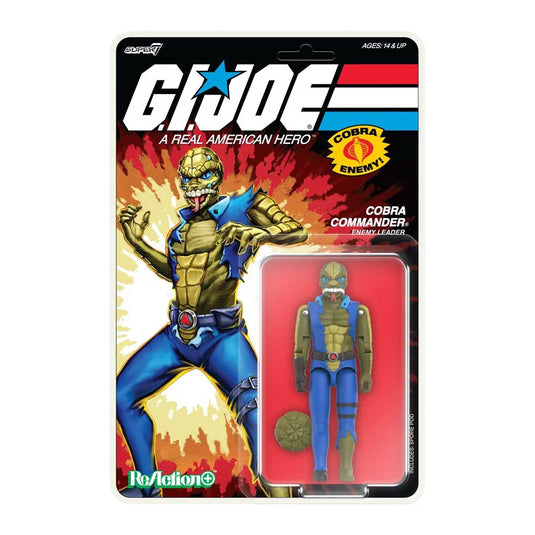 Super 7 - Reaction+ (O-Ring Figure) G.I. Joe - Cobra Commander (Once a Man)