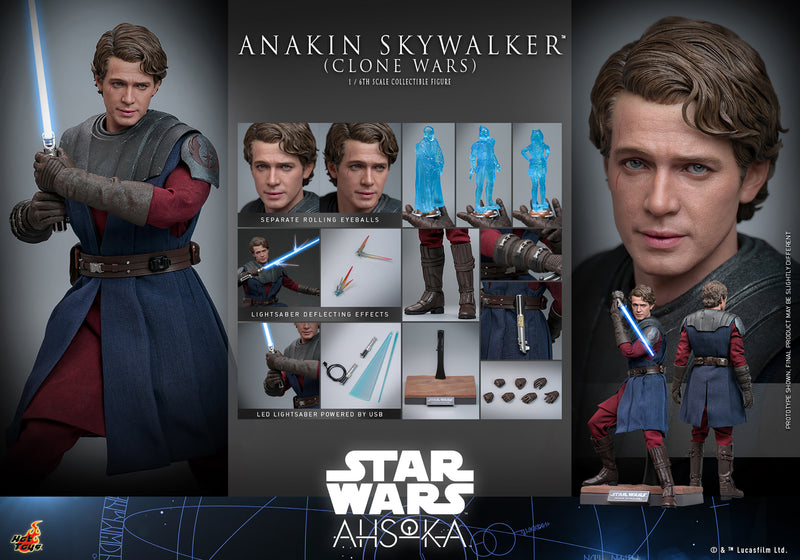 Load image into Gallery viewer, Hot Toys - Star Wars Ahsoka - Anakin Skywalker (Clone Wars Era)
