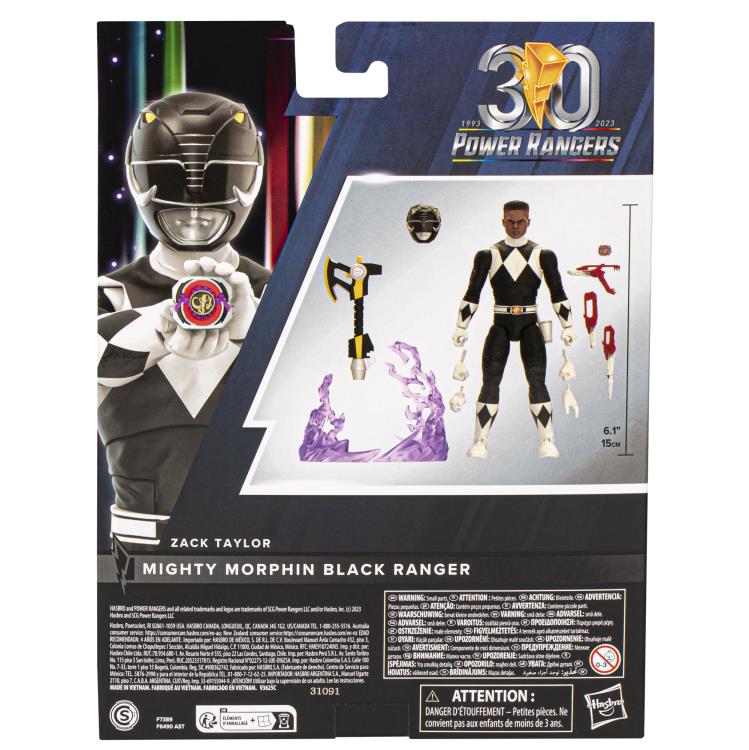 Load image into Gallery viewer, Power Rangers Lightning Collection - Mighty Morphin Power Rangers: Black Ranger (Remastered)
