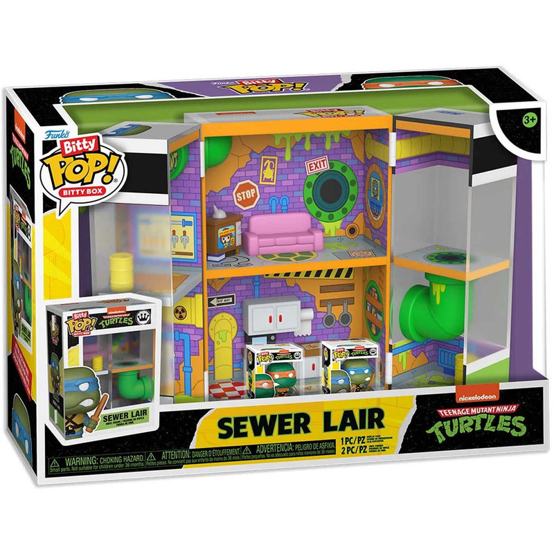 Load image into Gallery viewer, Bitty Pop! Teenage Mutant Ninja Turtles - Sewer Lair Playset
