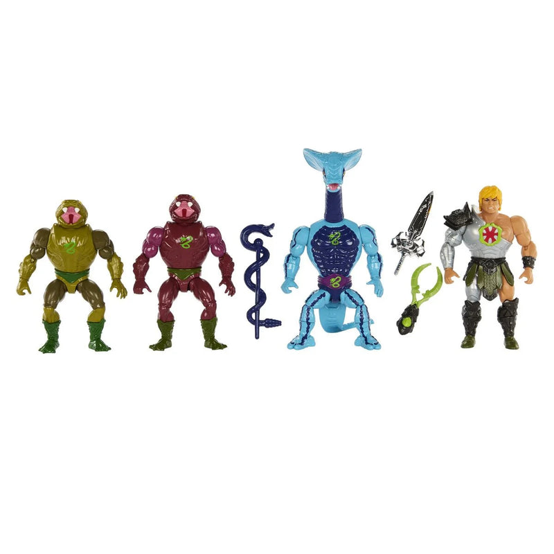 Load image into Gallery viewer, Masters of the Universe - Diabolical Snake Invasion - Snake Men 4 Pack (Exclusive)
