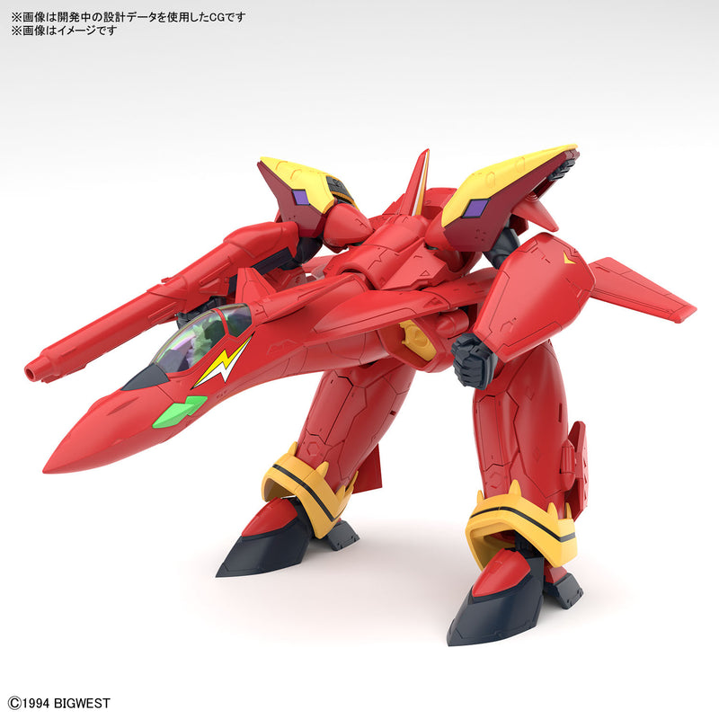 Load image into Gallery viewer, Bandai - HG 1/100 Macross 7 - VF-19 Custom Fire Valkyrie with Sound Booster
