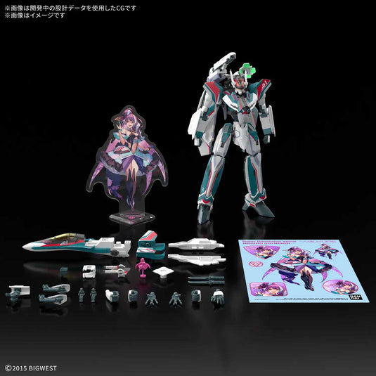 Bandai - HG 1/100 Macross Delta - VF-31S Siegfried (Arad Molders' Custom) Deluxe Set