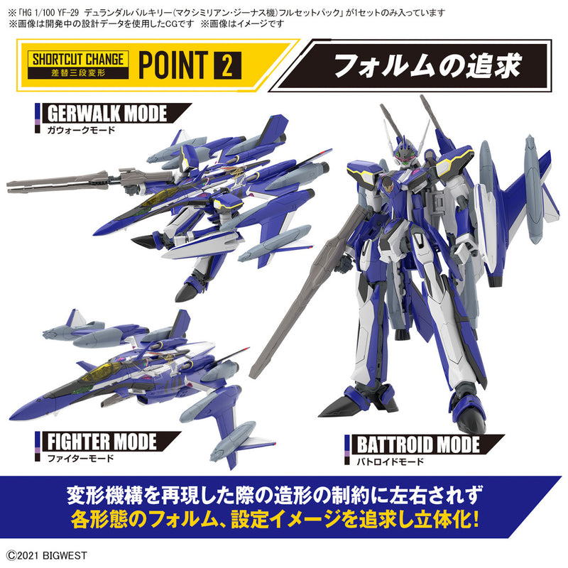 Load image into Gallery viewer, Bandai - HG 1/100 Macross Delta- YF-29 Durandal Valkyrie (Maximilian Genius Use) Full Set Pack
