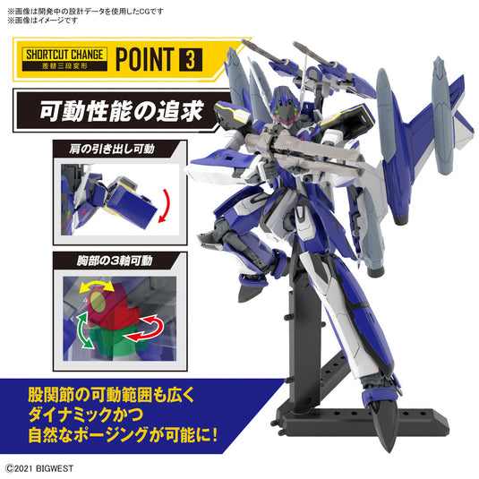 Bandai - HG 1/100 Macross Delta- YF-29 Durandal Valkyrie (Maximilian Genius Use) Full Set Pack