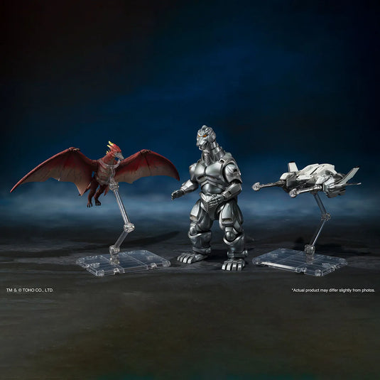 Bandai - S.H.MonsterArts Godzilla VS Mechagodzilla - Mechagodzilla, Garuda, and Fire Rodan (Makuhari Decisive Battle Version) Set