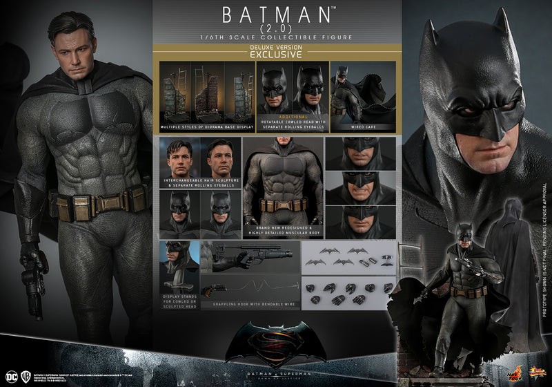 Load image into Gallery viewer, Hot Toys - Batman V Superman: Dawn of Justice - Batman (2.0) (Deluxe Version)
