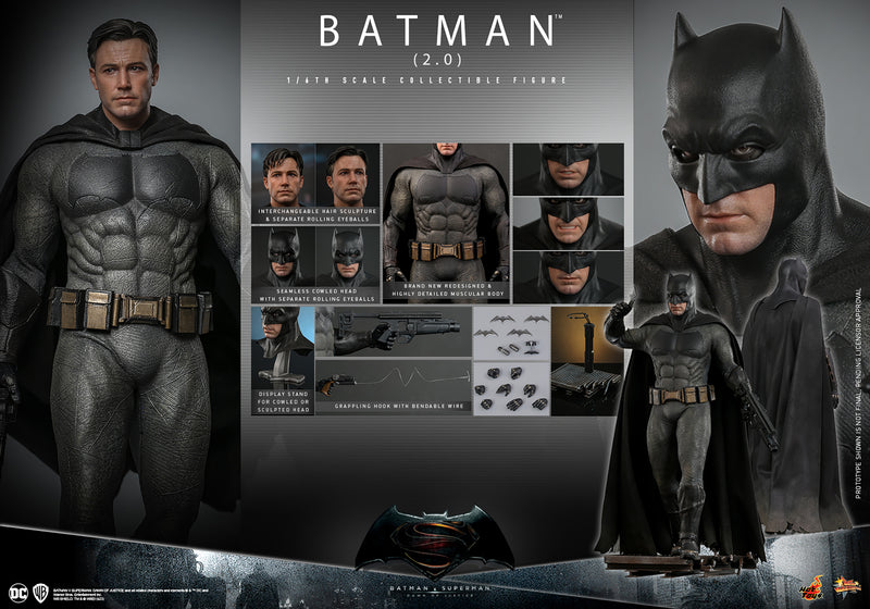Load image into Gallery viewer, Hot Toys - Batman V Superman: Dawn of Justice - Batman (2.0)
