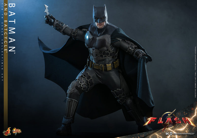 Load image into Gallery viewer, Hot Toys - The Flash (2023) - Batman and Batcycle
