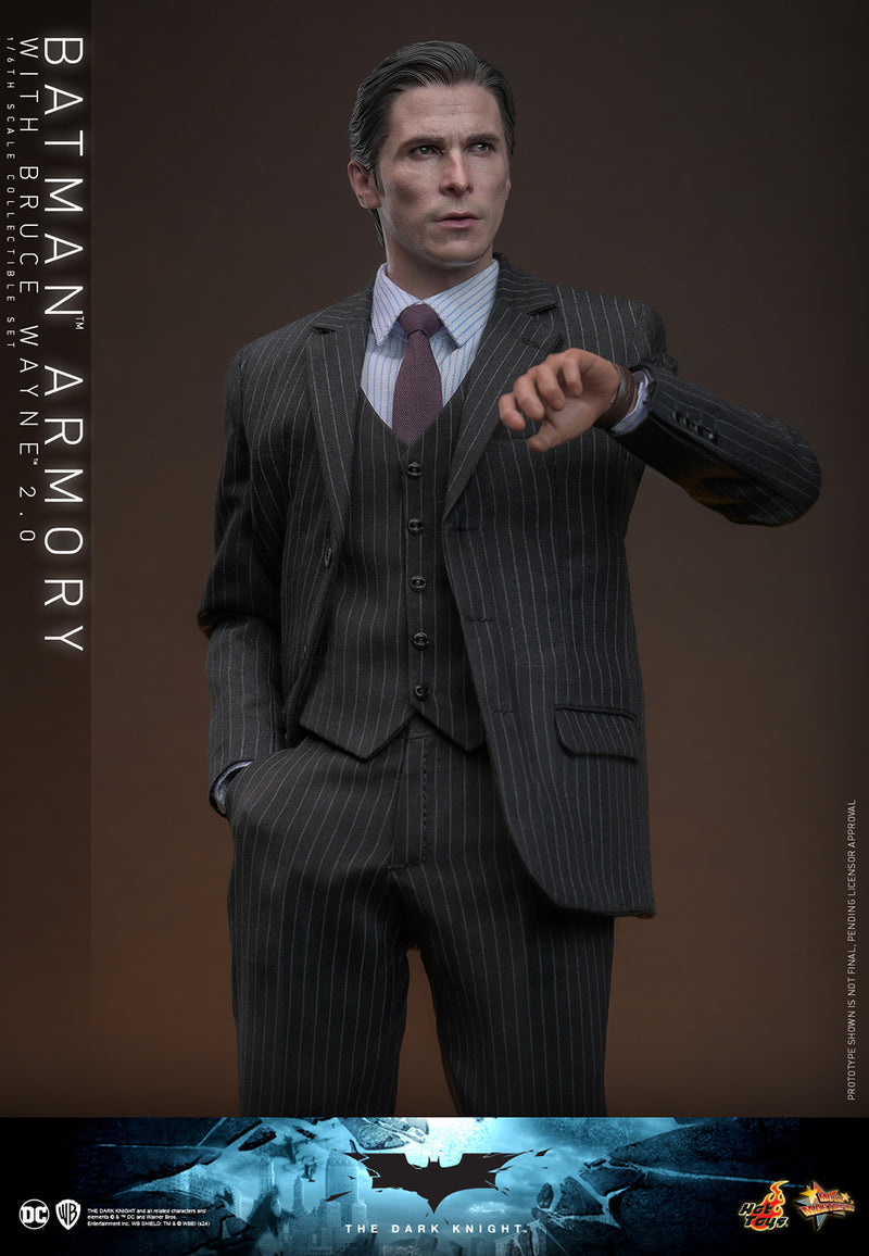 Load image into Gallery viewer, Hot Toys - The Dark Knight - Batman Armory with Bruce Wayne (2.0)
