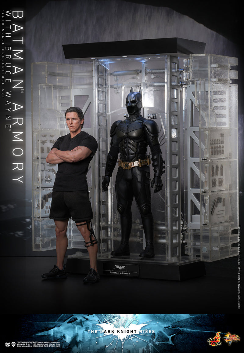 Load image into Gallery viewer, Hot Toys - The Dark Knight Rises - Batman Armory with Bruce Wayne
