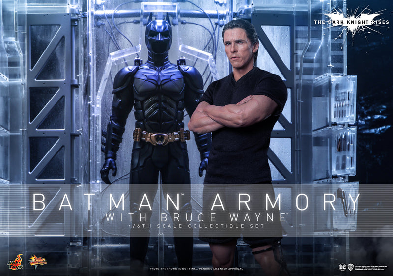 Load image into Gallery viewer, Hot Toys - The Dark Knight Rises - Batman Armory with Bruce Wayne
