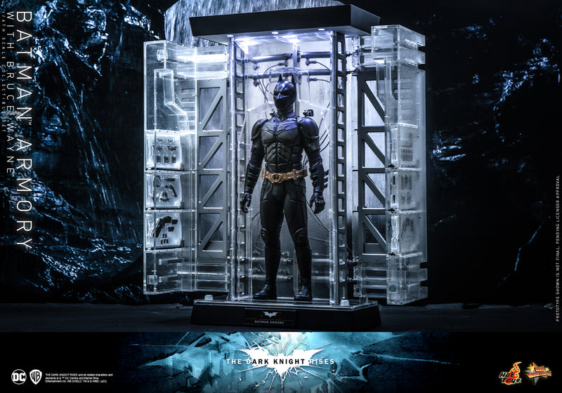 Load image into Gallery viewer, Hot Toys - The Dark Knight Rises - Batman Armory with Bruce Wayne
