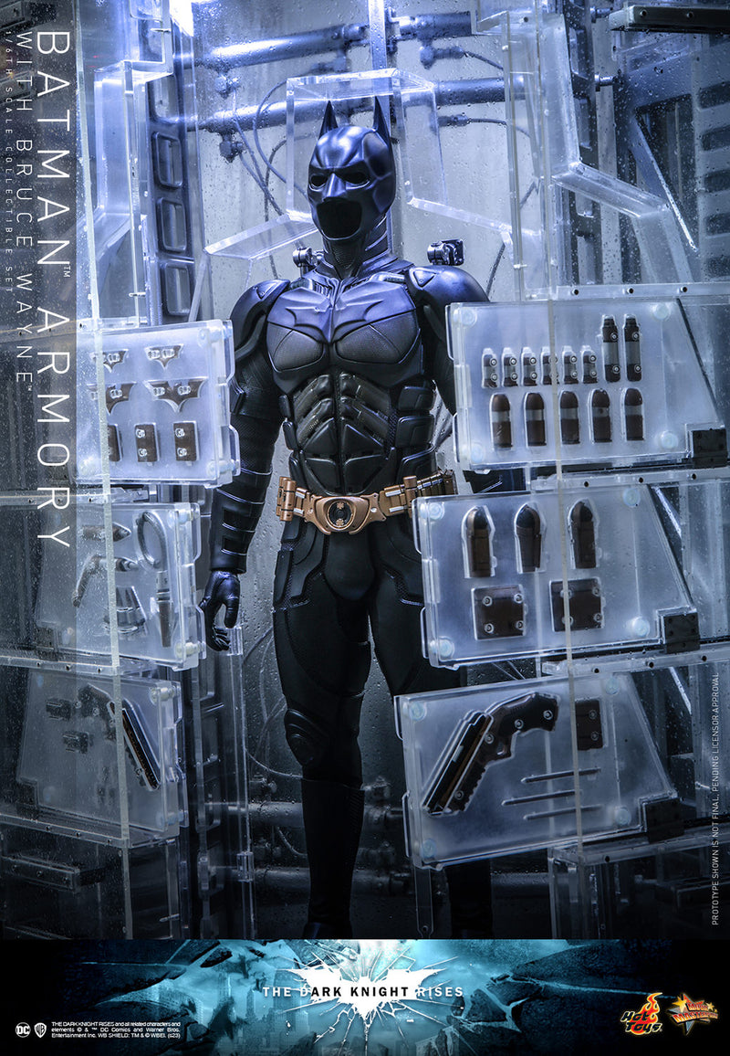 Load image into Gallery viewer, Hot Toys - The Dark Knight Rises - Batman Armory with Bruce Wayne
