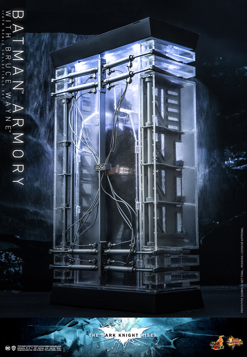 Load image into Gallery viewer, Hot Toys - The Dark Knight Rises - Batman Armory with Bruce Wayne
