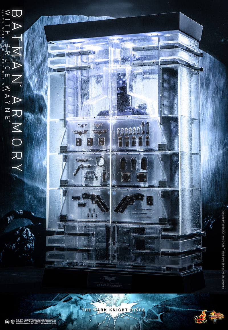 Load image into Gallery viewer, Hot Toys - The Dark Knight Rises - Batman Armory with Bruce Wayne
