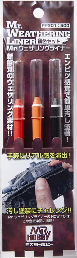 Mr. Hobby - Mr Weathering Liner Rust Color Set PP201