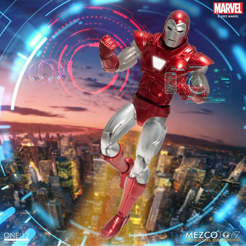 Load image into Gallery viewer, Mezco Toyz - One 12 Marvel Comics - Iron Man (Silver Centurion)
