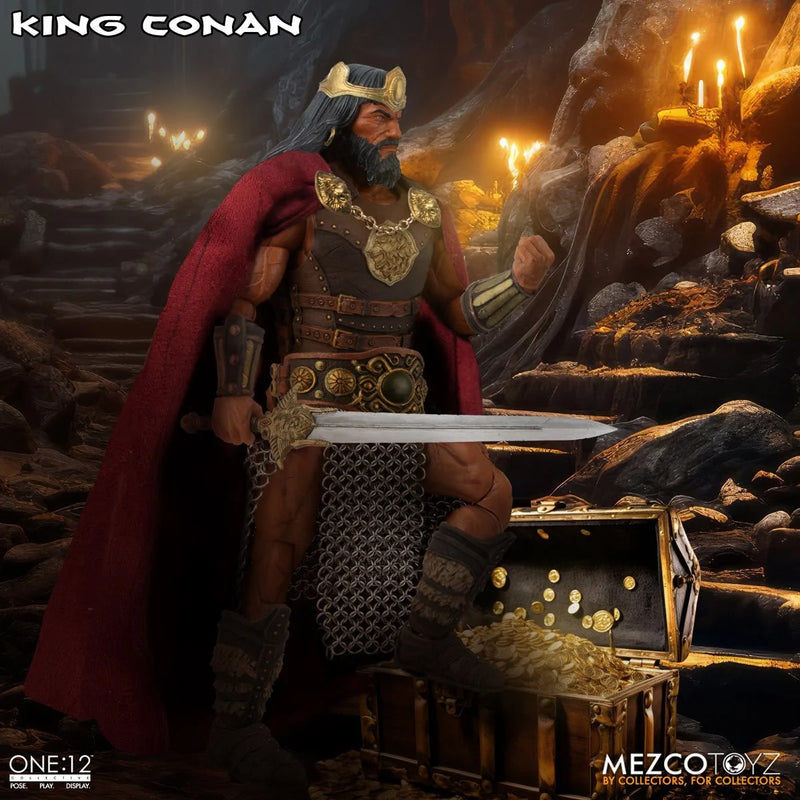 Load image into Gallery viewer, Mezco Toyz - One 12 Conan The Barbarian - King Conan
