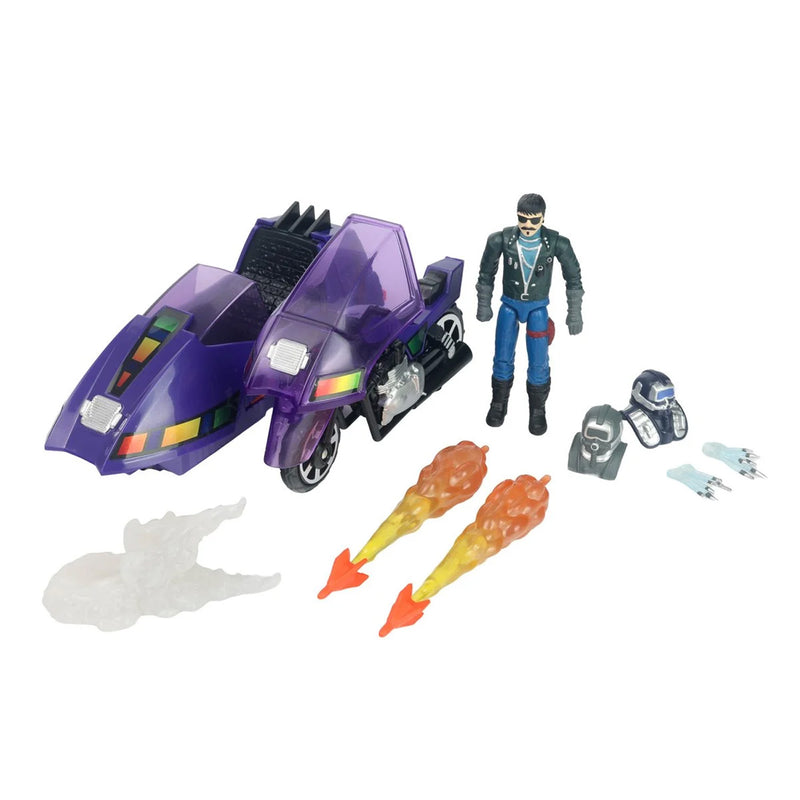 Load image into Gallery viewer, The Loyal Subjects - M.A.S.K. - Stealth Submarine Cycle Vehicle (SSC) with Sly Rax
