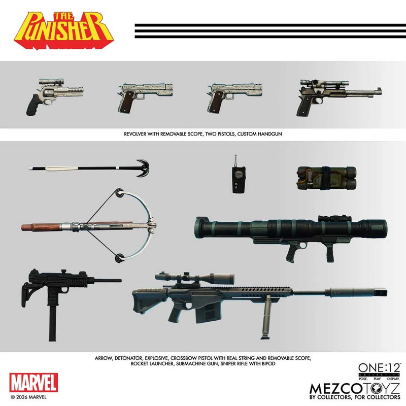 Load image into Gallery viewer, Mezco Toyz - One 12 Marvel Comics - The Punisher

