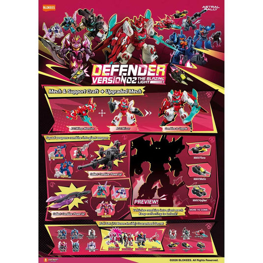 Blokees - Astral Rally Defender Version 02 The Blazing Light Box of 12 Random Figures