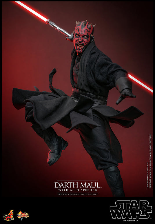 Hot Toys - Star Wars The Phantom Menace - Darth Maul with Sith Speeder