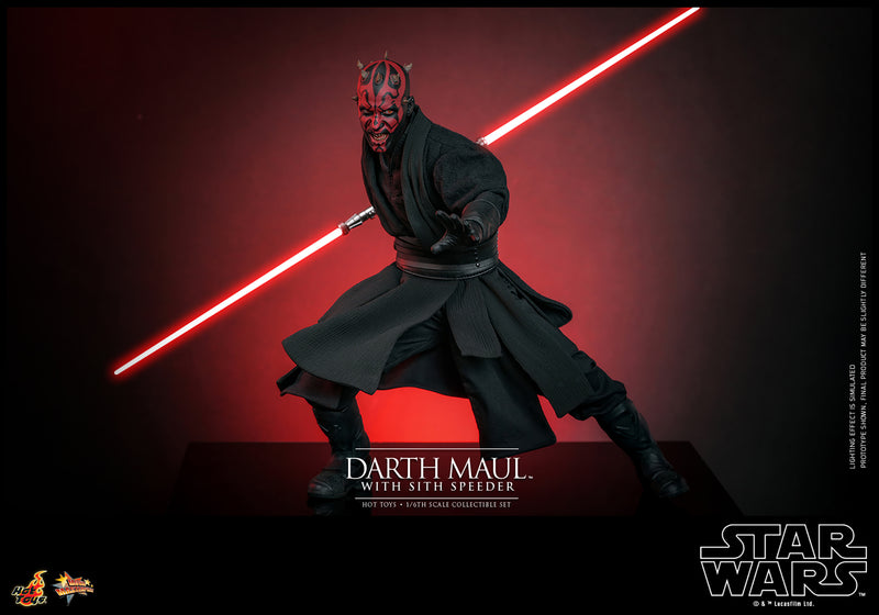 Load image into Gallery viewer, Hot Toys - Star Wars The Phantom Menace - Darth Maul with Sith Speeder
