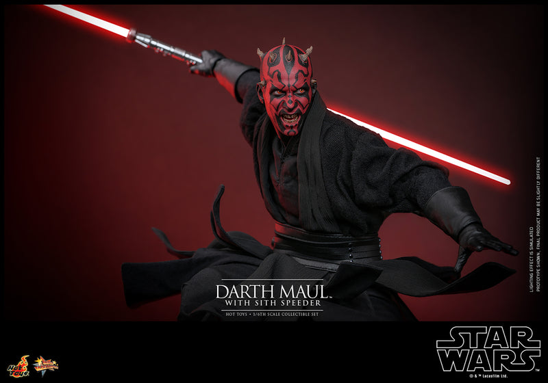 Load image into Gallery viewer, Hot Toys - Star Wars The Phantom Menace - Darth Maul with Sith Speeder
