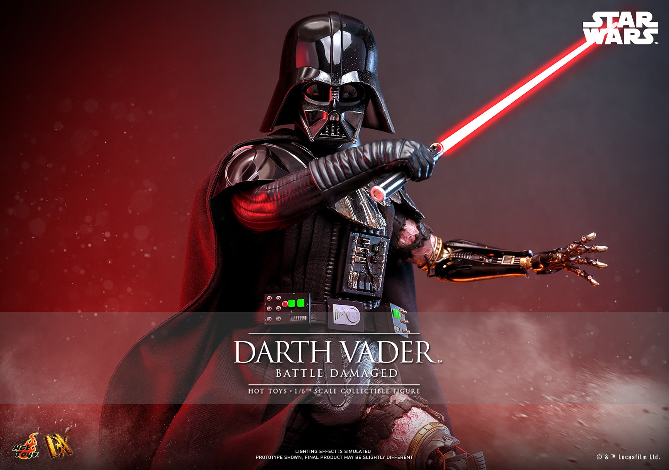 Hot Toys - Star Wars - Darth Vader (Battle Damaged) – Ages Three
