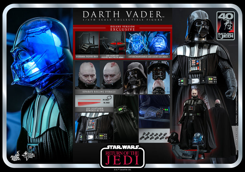 Load image into Gallery viewer, Hot Toys - Star Wars Return of the Jedi 40th Anniversary - Darth Vader (Deluxe)
