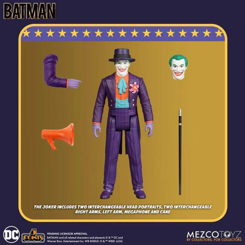 Load image into Gallery viewer, Mezco Toyz - Batman (1989) 5 Points Series 2 Set of 3
