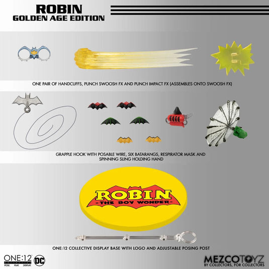 Mezco Toyz - One 12 DC Comics - Robin (Golden Age Edition)