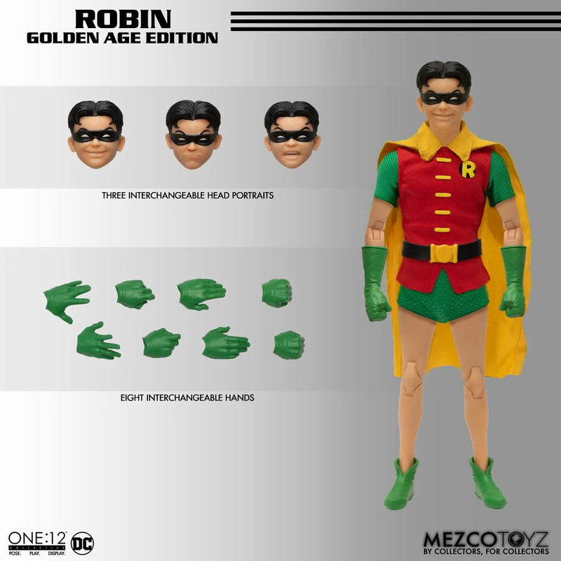 Load image into Gallery viewer, Mezco Toyz - One 12 DC Comics - Robin (Golden Age Edition)
