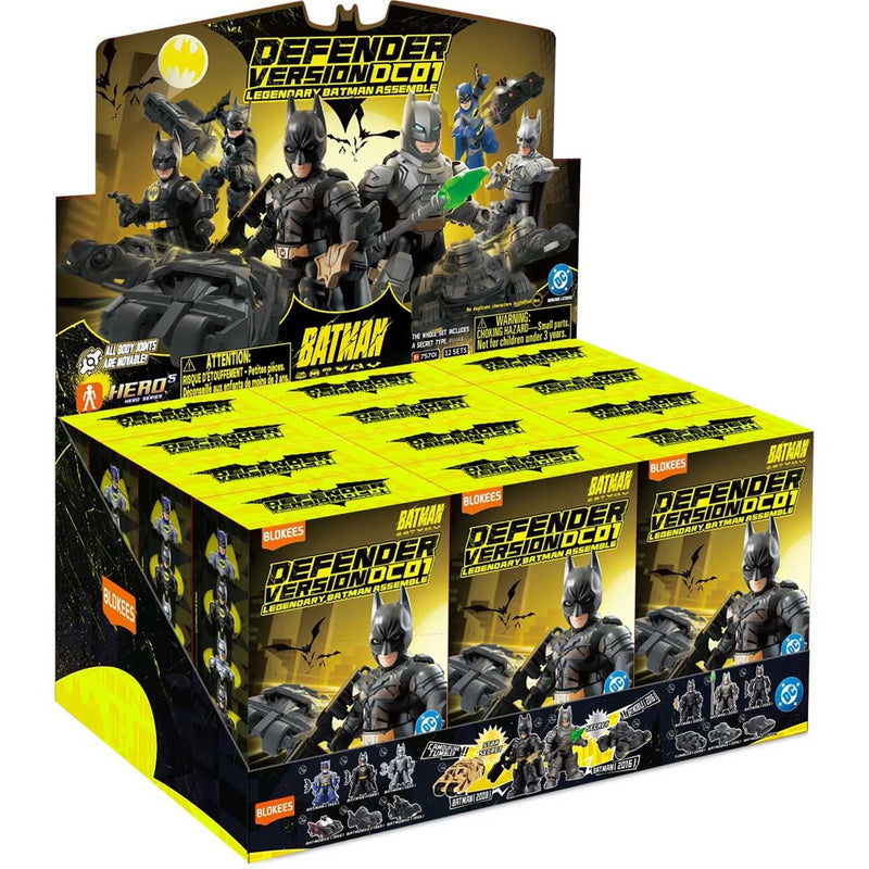 Load image into Gallery viewer, Blokees - DC Comics Defender Version 01 Legendary Batman Assemble Box of 12 Random Figures
